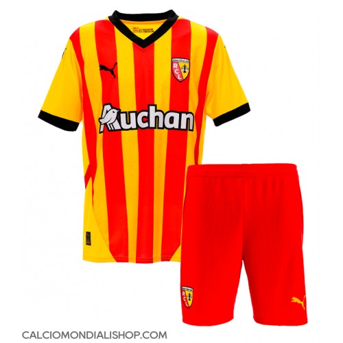 Maglie da calcio RC Lens Prima Maglia Bambino 2024-25 Manica Corta (+ Pantaloni corti)